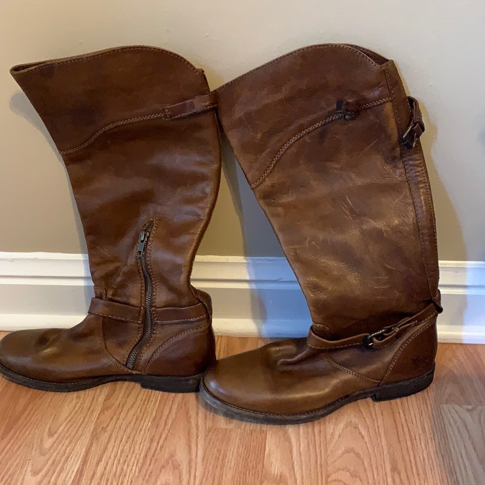 Frye Brown Riding Boots. Size 9.